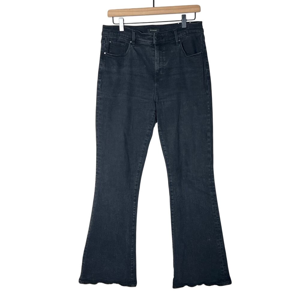 Ann Taylor black boot cut midrise jeans size 10  B56